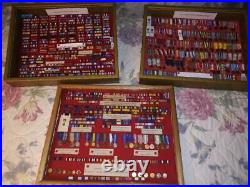 Sale of 127 US Miniature Medals 326 Ribbons 112 Lapel Pins Total Items 565 ccc