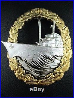 Scarce Original Ww2 / 1957 Issue German Navy Destroyer War Badge Medal Order