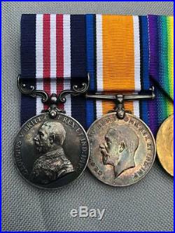 Scarce WW1 Military M. M gallantry medal group 134th F. A RAMC Medical corps
