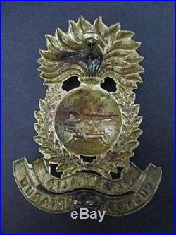 Scarce Ww1 Australian Garrison Artillery Militia Helmet Plate Badge Medal