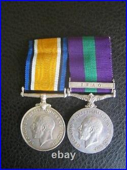 Scarce Ww1 British War Medal And Iraq Pair To Nurse Indian Medical