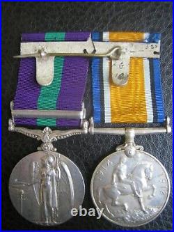Scarce Ww1 British War Medal And Iraq Pair To Nurse Indian Medical