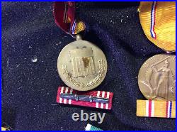 Set of 5 WWII Service American Defense National Defense and other Medals