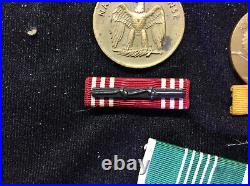 Set of 5 WWII Service American Defense National Defense and other Medals