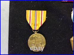 Set of 5 WWII Service American Defense National Defense and other Medals