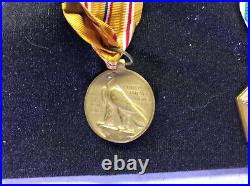 Set of 5 WWII Service American Defense National Defense and other Medals