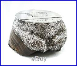 Silver Plated Horse Hoof Trophy Box. 11th Hussars WW1 War Horse Tribute Medal