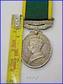 Silver Territorial Medal For Efficient Service. 2583366 SIGMN. S. Sharp R. SIGS