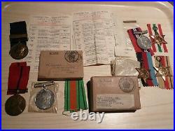 Smith family medals. Grandfather & Father Metropolitan police. Son R. A. F WW2