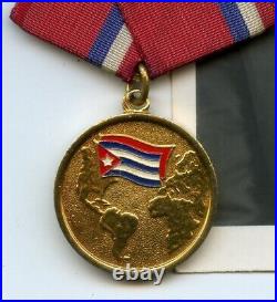 Soviet Army Caribbean Military Friendship Medal 1st Class & Bonus Photo Officer