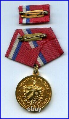 Soviet Army Caribbean Military Friendship Medal 1st Class & Bonus Photo Officer