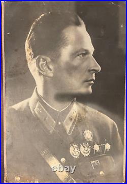 Soviet Red Order star Banner Medal GROMOV Hero Soviet Union Photo (7000)