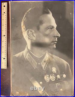 Soviet Red Order star Banner Medal GROMOV Hero Soviet Union Photo (7000)