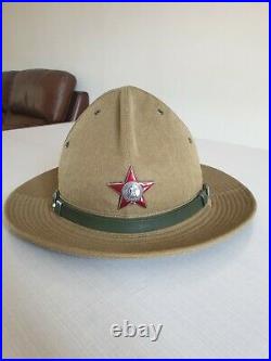 Soviet Russian Army Hat Panama Size 58 Afghanka Order Of Red Star