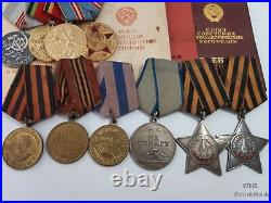 Soviet Sergeant 410 Rifle Regiment, researched medal group