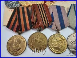 Soviet Sergeant 410 Rifle Regiment, researched medal group