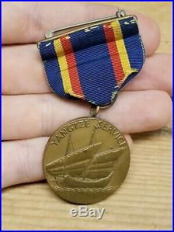Stunning Pre WW2 US NAVY Yangtze Service Medal Numbered US Mint M No 8301