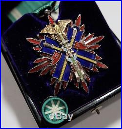 Superb! WW2 5th Class ORDER of GOLDEN KITE MEDAL STERLING SILVER JAPANESE JAPAN
