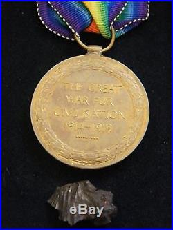Trio Of Ww1 Medals 1553 L. Cpl. T. H. Lincoln. Linc. Yeo