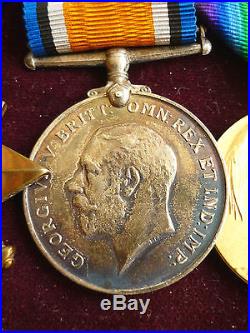 TRIO WORLD WAR ONE MEDALS 2nd LIEUTENANT KINGS OWN SCOTTISH BORDERERS BOXED