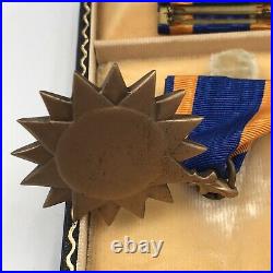 True Vintage WW2 Air Medal and Ribbon with Display Box Military Presentation