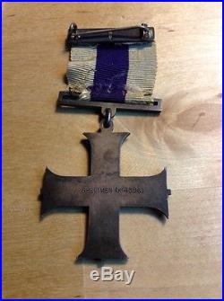 UK British Military Medal for Bravery In The Field & WW1 British Cross Medal Of
