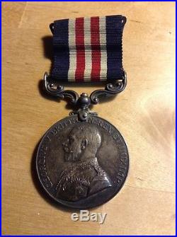 UK British Military Medal for Bravery In The Field & WW1 British Cross Medal Of