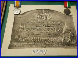 UNIQUE WW1 CPR Merchant Marine Medals, Ephemera & Certificate Of Gratitude