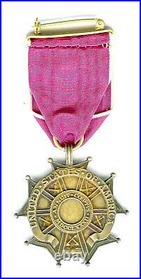 USA Legion Of Merit Officer Very Old Issue 1st Type In Silver Gilt