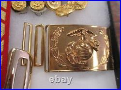 USMC Medal Grouping -China Service, Korea, VietNam, Sterling Expert, Brass EGA