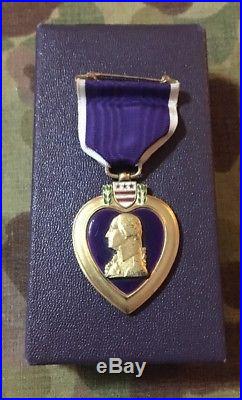 USMC WWII WW2 Marine Corps original Purple Heart Medal In Short Box