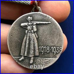 USSR RUSSIA MILITARY 1945 WW2 20 YEARS of RED ARMY RKKA MEDAL AWARD ORIGINAL
