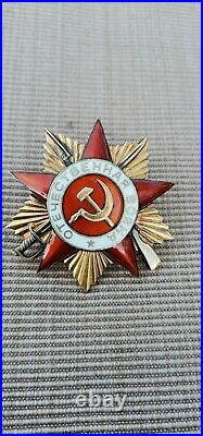 USSR WWII Period Order Of Patriotic War First Class Gold 999 type II 1943