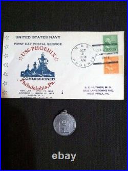 USS Phoneix CL46 Cover Pearl Harbor WW2 ARA General Belgrano Falklands War Medal