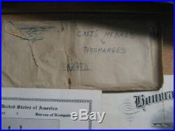US NAVY Lot of Documents & Medals for Submariner, 1927 ww2