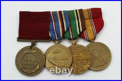 US Navy 4 Place Medal Bar WW2-Korea. YMU4678