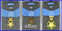 US ORDER WW12 ARMY NAVY AIR FORCE OF MEDAL HONOR FULL CURRENT SET, RARE, Selten