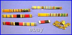 U. S. Army WWII Lot 10 Medals, 9 Ribbons, 5 Ribbon Bars All Were My Father's