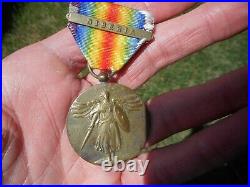 U. S. WW1 World War 1 Victory medal Siberia Campaign bar. RARE