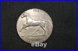 Union Klub Horse Racing 75 year 1867-1942 World War 2 Nazi 2.375in. Silver Medal