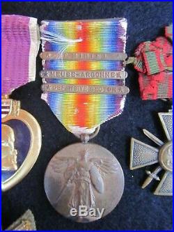 Us Army Ww1 Purple Heart Medal Group William Early Jones 357 Infantry Regiment