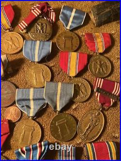 Us Medal Lot Of 18 WW2