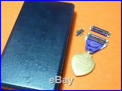 Us Ww2 Purple Heart Medal Set In Coffin Box Of Issue Genuine Medal And Box
