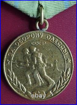 VERY RARE ORIGINAL WWII Medal for the Defence of Odessa