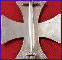 VINTAGE & RARE WW1 IRON CROSS 1st CLASS FOR BRAVERY COMBATTANT MEDAL BADGE