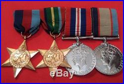 Vintage Ww2 Australian Died Illness Tasmanian Officer's Medal Group Anzac