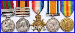 Vic & WW1 Medals Inniskilling Fusiliers / Lanarkshire Yeomanry Michael Kelly