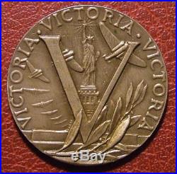 Victory Over Germany in World War II Italy 1945 Rare Medal