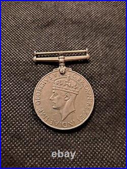 Vintage 1945 Uk Military Georgius VI World War II Military Medal! E7155dxxx
