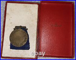 Vintage Bronze WWII Norway'King Haakon VII Freedom Medal 1940-1945' Boxed